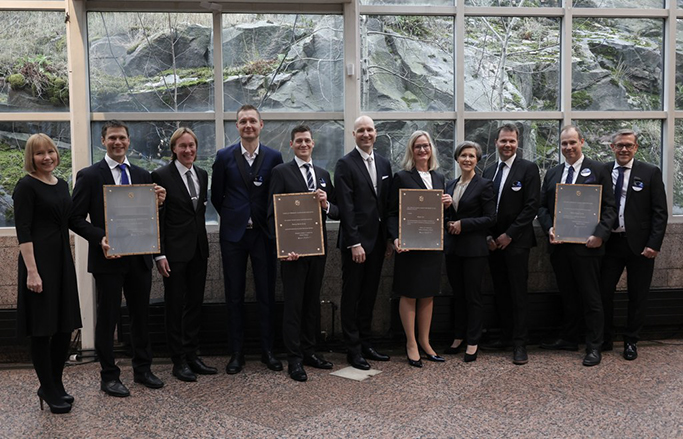 All the awarded companies. Photo: Susanna Lehto/Business Finland